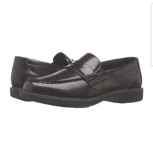 Boys black penny loafer shoes Size 11